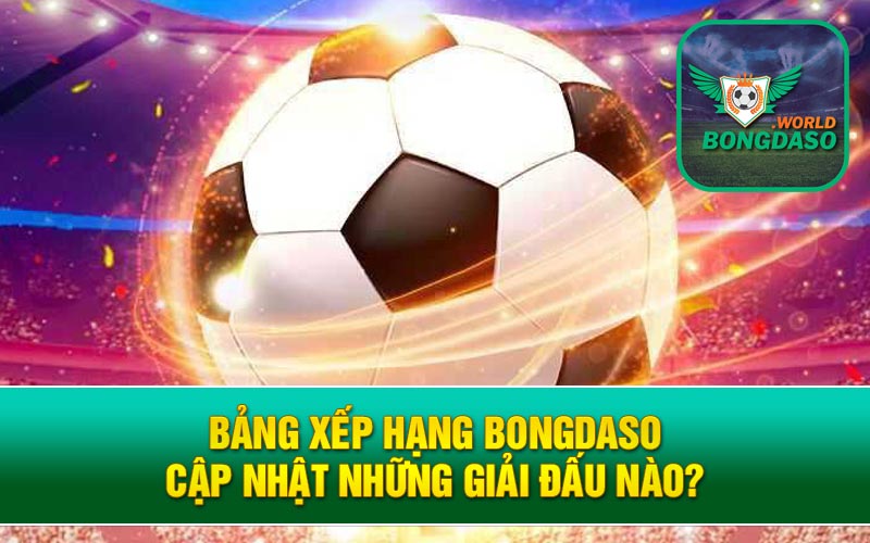 Bảng Xếp Hạng Bóng Đá Bongdaso Cập Nhật Nhanh Mọi Giải Đấu - 9 Bảng xếp hạng Bongdaso cập nhật những giải đấu nào?